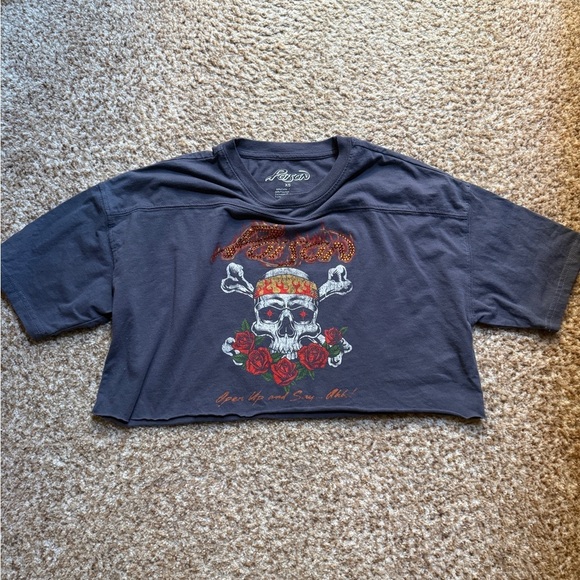 poisen Other - POISON Band T-Shirt Open Up And Say Ahh! '88 Tour Women's Size XS crop Tee